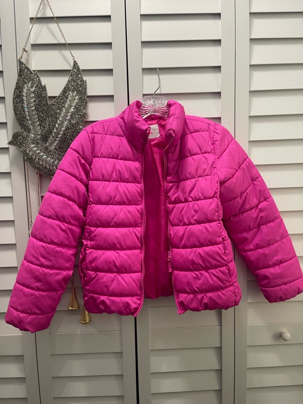 Children’s PlaceGirls' Bright Pink Packable Puffer Jacket - Kids Jackets & Coats